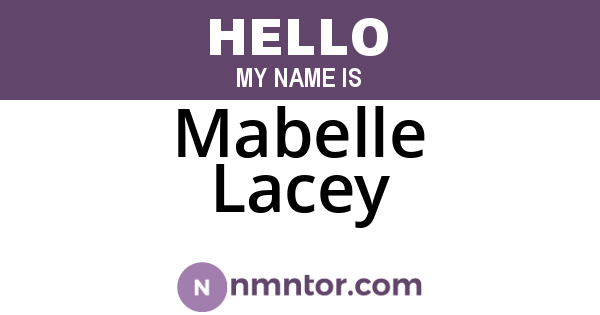 Mabelle Lacey