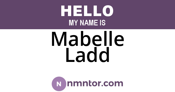 Mabelle Ladd