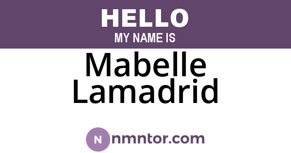 Mabelle Lamadrid
