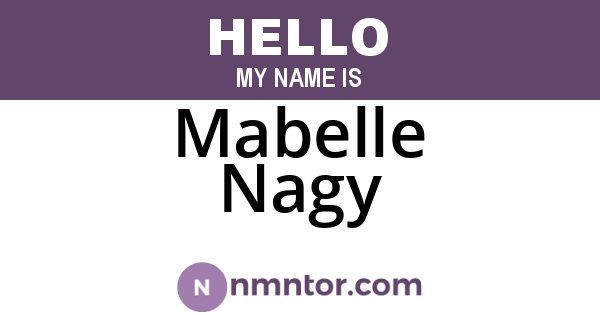Mabelle Nagy