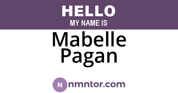 Mabelle Pagan
