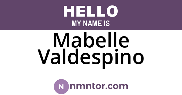 Mabelle Valdespino