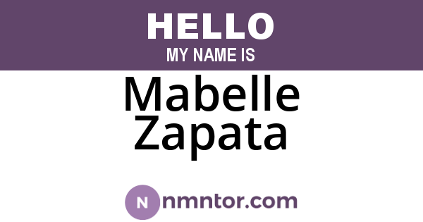 Mabelle Zapata