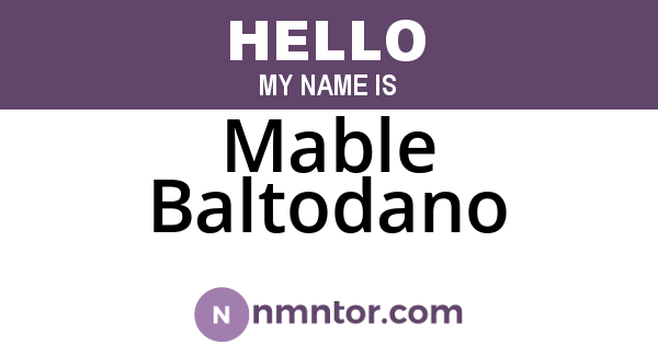 Mable Baltodano