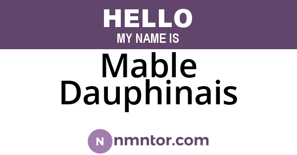 Mable Dauphinais