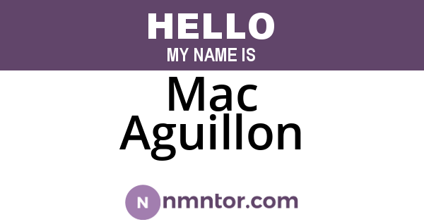 Mac Aguillon