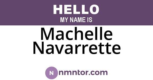 Machelle Navarrette