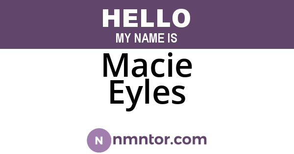 Macie Eyles