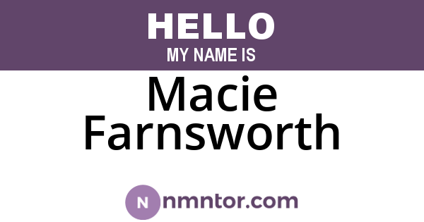Macie Farnsworth