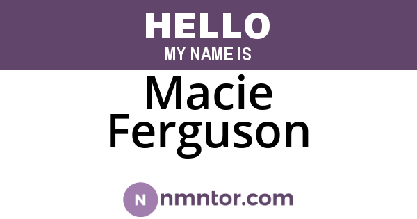 Macie Ferguson