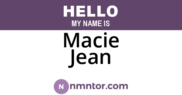 Macie Jean