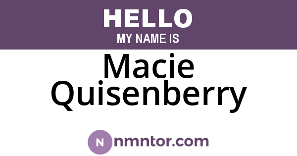 Macie Quisenberry