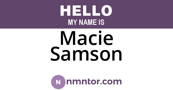 Macie Samson