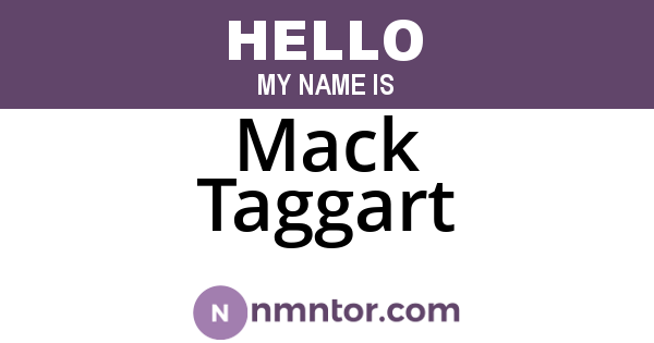 Mack Taggart