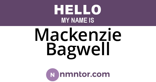 Mackenzie Bagwell