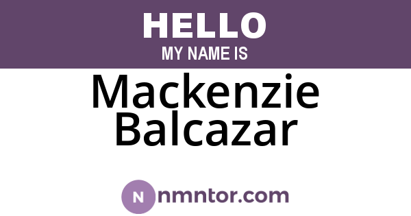 Mackenzie Balcazar