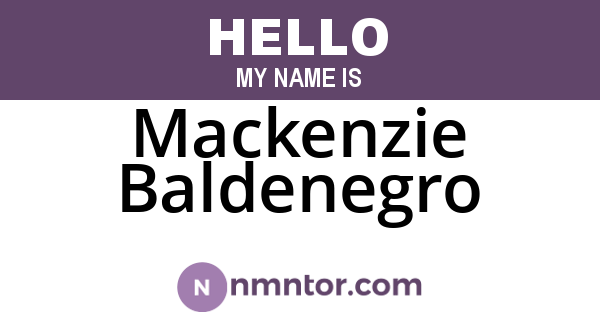 Mackenzie Baldenegro