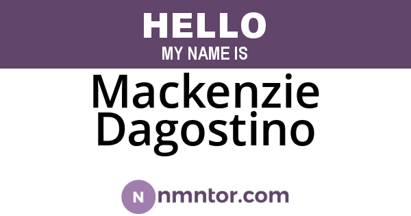 Mackenzie Dagostino