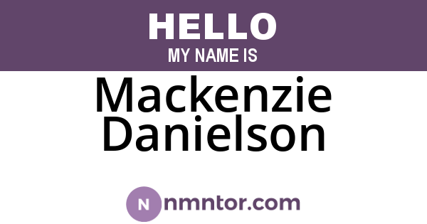 Mackenzie Danielson