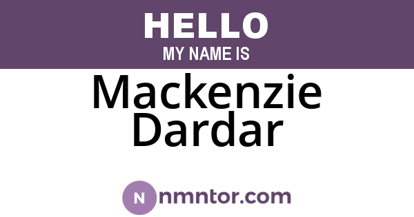 Mackenzie Dardar