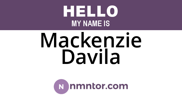 Mackenzie Davila