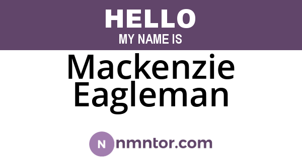 Mackenzie Eagleman