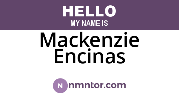 Mackenzie Encinas