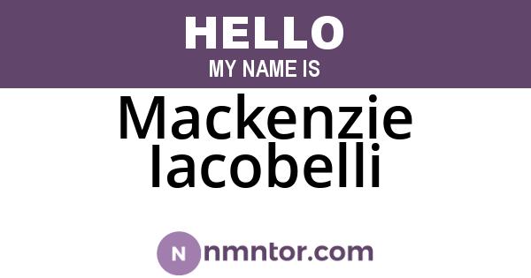 Mackenzie Iacobelli