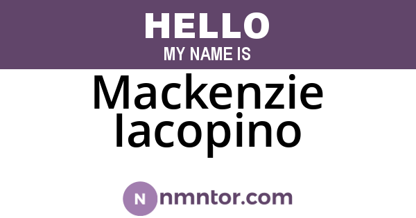 Mackenzie Iacopino
