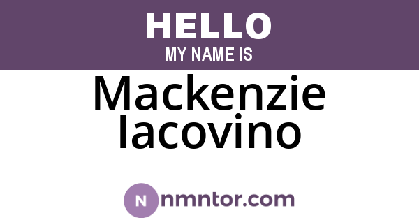 Mackenzie Iacovino