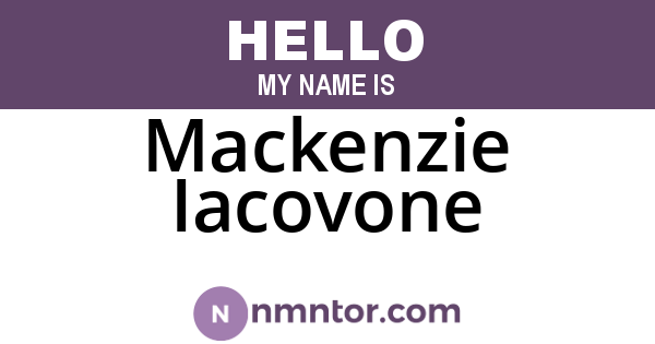 Mackenzie Iacovone