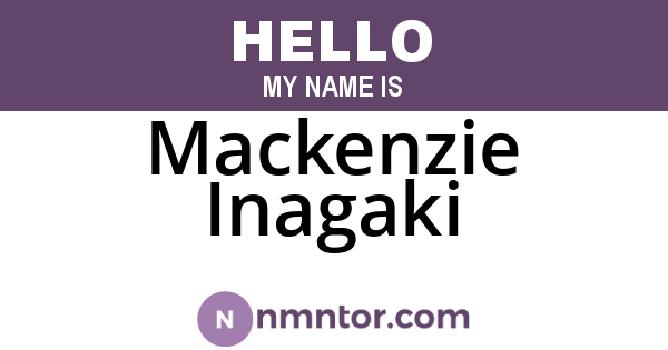 Mackenzie Inagaki