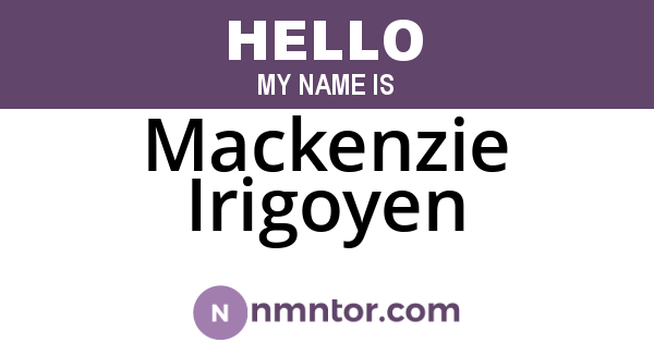 Mackenzie Irigoyen