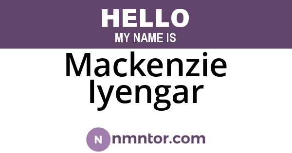 Mackenzie Iyengar