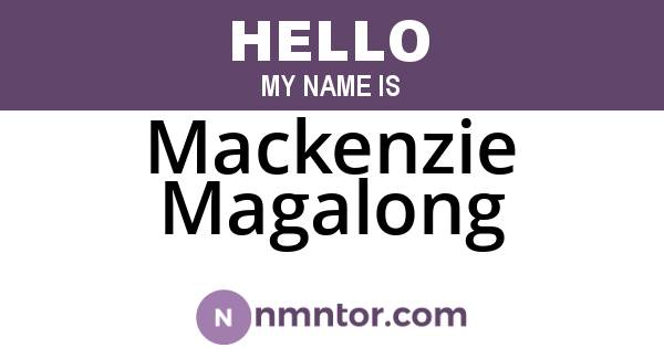 Mackenzie Magalong