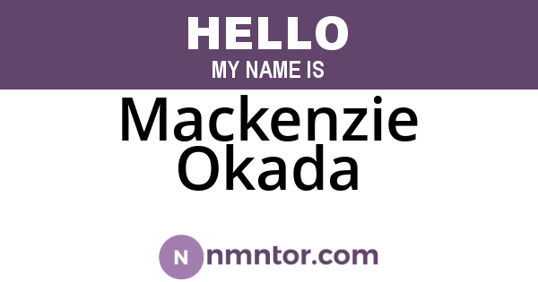 Mackenzie Okada