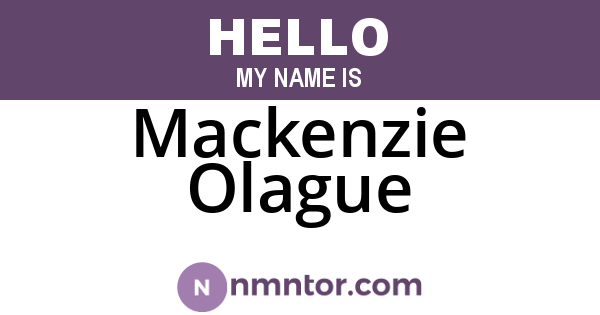 Mackenzie Olague