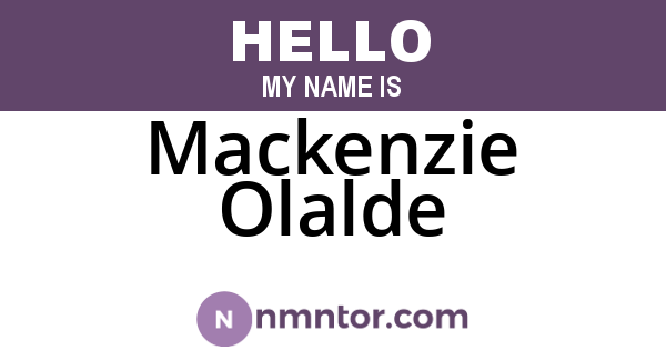 Mackenzie Olalde