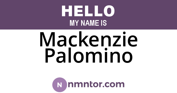 Mackenzie Palomino