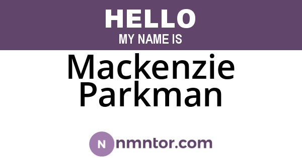 Mackenzie Parkman