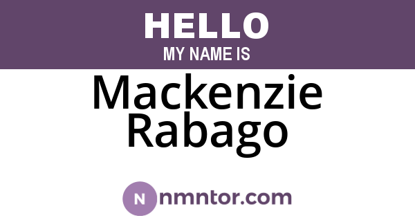 Mackenzie Rabago