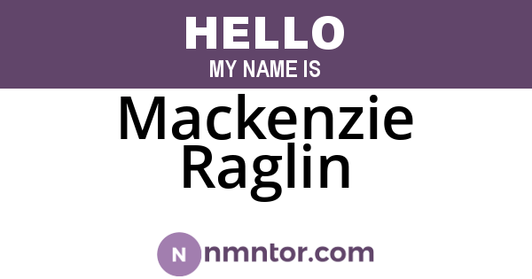 Mackenzie Raglin