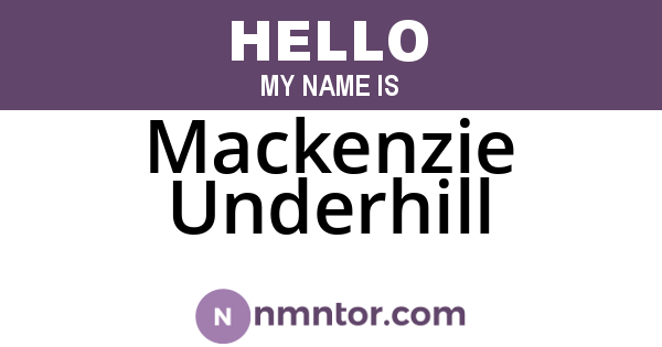 Mackenzie Underhill