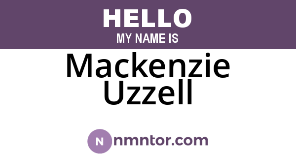 Mackenzie Uzzell