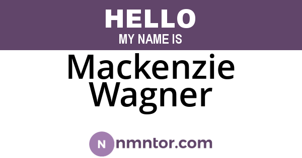 Mackenzie Wagner