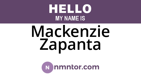 Mackenzie Zapanta