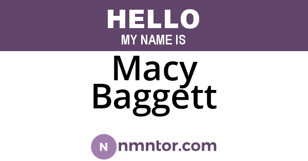 Macy Baggett