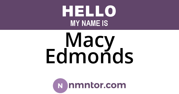 Macy Edmonds