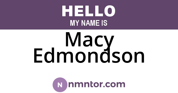 Macy Edmondson