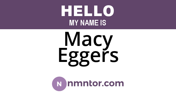 Macy Eggers